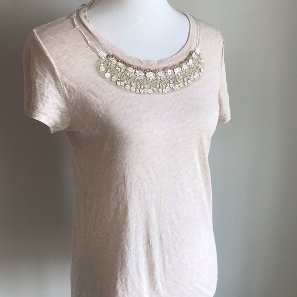 J.Crew  | ‘Tissue Beaded Tee!’ - Picture 2 of 8